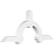Ekena Millwork Ericson Architectural Grade PVC Gable Bracket, 60"W x 25"H x 4"D x 4"F, 10/12 Pitch GBP060X25X0404ERI00 - alternate 1